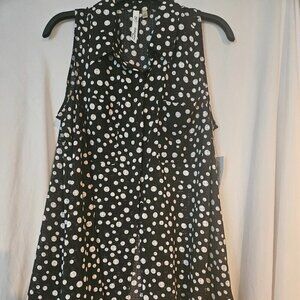 NY Collection collared 2 pocket sleeveless button down womens size 1X NWT